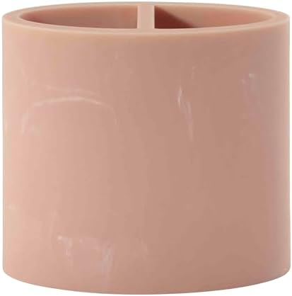 Nicole Miller - Toothbrush Holder, Resin Countertop Accessories, Dorm Room Essentials (Kendall Collection, Clay)