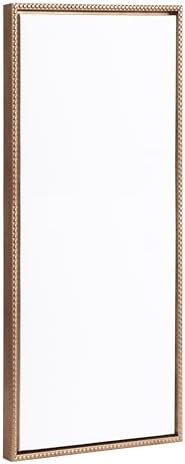 Kate and Laurel Sylvie Blank Framed Canvas Wall Art, 18x40 Gold Beaded, Vintage Modern Empty Canvas for Paint-Your-Own Art, Ready to Paint Premium Canvas Already Framed
