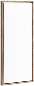 Kate and Laurel Sylvie Blank Framed Canvas Wall Art, 18x40 Gold Beaded, Vintage Modern Empty Canvas for Paint-Your-Own Art, Ready to Paint Premium Canvas Already Framed