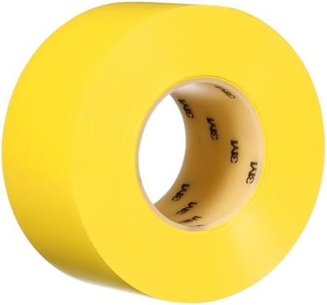 3M Durable Floor Marking Tape 971, Yellow, 3 in x 36 yd, 17 mil, 1 Roll