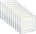 Azar Displays Acrylic Sign Holders with Adhesive Tape, 5 1/2in x 5 1/2in, Clear, Pack of 10