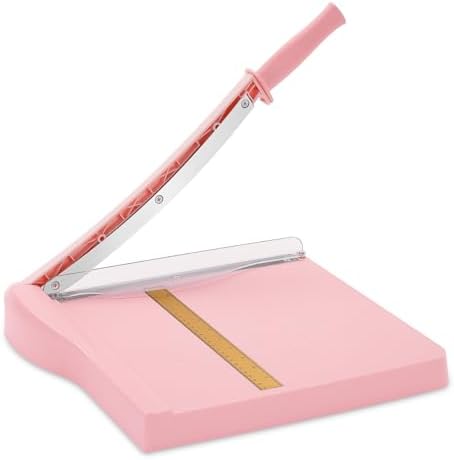 Paper Cutter, Paper Slicer with Safety Guard and Blade Lock, 12" Cut Length Guillotine Paper Cutter with 16 Sheet Capacity, Paper Cutters and Trimmers for Cardstock Cardboard
