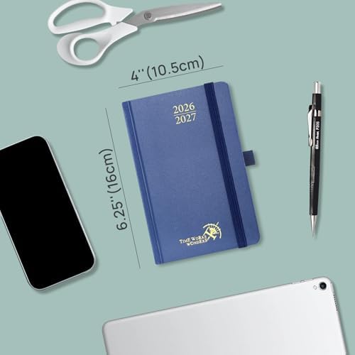 POPRUN 2026-2027 Academic Small Weekly Planner, 4" x 6.25" Purse Calendar