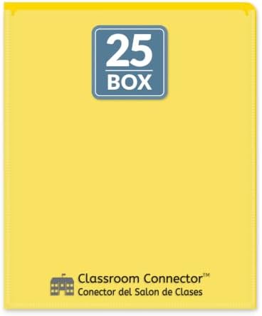 C-Line Classroom Connector School-to-Home Folders, Yellow, 25 per Box (32006)