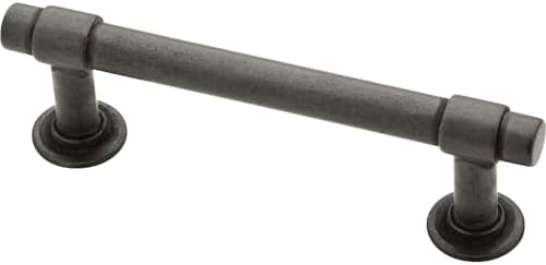 Franklin Brass Francisco (10-Pack) Cabinet Handles 3" Hole Center Pulls | Soft Iron Hardware Kitchen Door, Drawers, Dressers, Furniture P29520K-SI-B