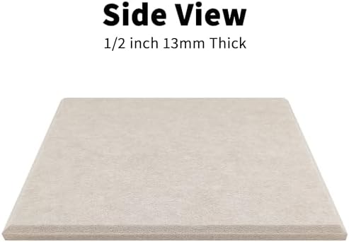 1/2'' Thick Cork-Bulletin Board Felt Wall Tiles Squares 12 x 12 in