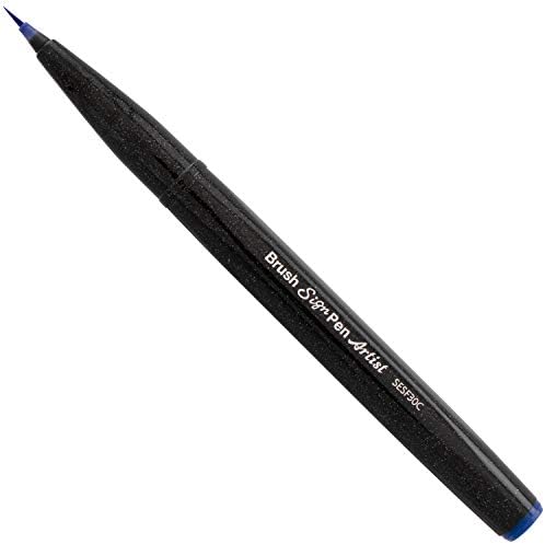Pentel Arts Sign Pen Micro Brush, Assorted Ink, (F/N/P/S/V/Y) 6-pk (SESF30BP6M1)