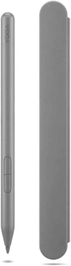 Lenovo Yoga Pen 2 with Magnetic Pen Case, AES 3.0 Stylus with 8192 Pressure Levels, USB C Rechargeable, Tilt Detection, Multi Protocol Support for Lenovo Yoga 2 in 1 PCs, Luna Grey