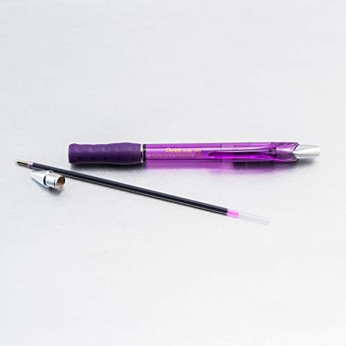 Pentel RSVP Super RT Ballpoint Pen, (1.0mm) Medium Line, Violet Ink, Box of 12 (BX480-V)