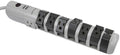 Monoprice 8 Outlet Rotating Surge Strip - UL Rated 2,160 Joules with Grounded and Protected Light Indicator, Gray