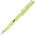 LAMY safari springgreen - Fountain Pen with ergonomic grip & polished Left-Handed steel nib (LH) in size M - ideal for any Writing & Calligraphy - including LAMY T 10 blue cartridge