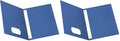 Oxford Twin Pocket Folders with Fasteners, Letter Size, Royal Blue, 25 per Box (57712) (Pack of 2)