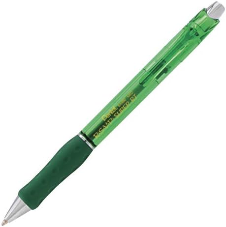 Pentel RSVP Super RT Ballpoint Pen, (1.0mm) Medium Line, Green Ink, Box of 12, (BX480-D)