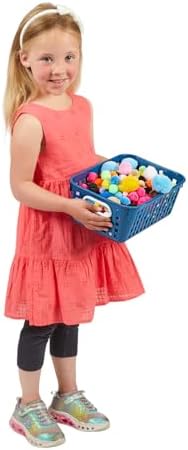 Really Good Stuff Medium Plastic Book Baskets, 11" x 7.5" x 4.5", 6-Pack