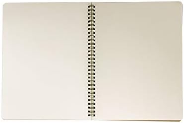 zmybcpack 3 Pack Spiral Blank Journal Notebook, 8 x 10.5 inch Sketchbooks
