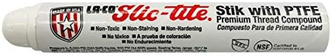 LA-CO 41600 Slic-Tite Thread Sealant Stik with PTFE, 1-1/4 oz. Stick