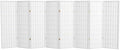 4 ft. Short Window Pane Shoji Screen - White - 8 Panels