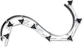 POWERTEC Flexible Curve Template Ruler 37", Wood Curve, Woodworking Profiling Strip, Template Tool Metal Steel, Durable Bendable Segmented Professional Contour with Knobs & Locking Mechanism - 71056
