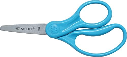 Westcott Hard Handle Kids Scissors, 5", Pointed, Assorted Colors, 2-Pack
