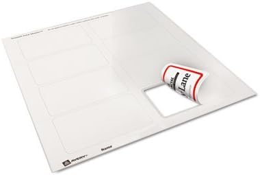 Avery Flexible Printable Name Tags, 2-1/3" x 3-3/8", White with Red Border, 400 Removable Name Badges (05095)