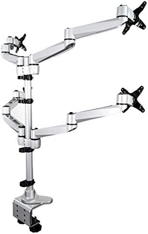 StarTech Desk Mount Quad Monitor Arm up to 30in, 24.8lb/11.3kg (ARMQUADPS)