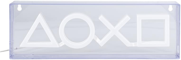 Paladone Playstation LED Neon Light - Free Standing or Wall Mountable - Game Room Accessories & Decor for Gamers