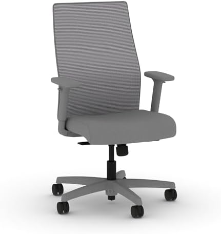 HON Ignition 2.0 Ergonomic Office Chair, Lumbar Support, Frost