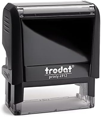 Trodat 4912 Return Address Stamp - Custom Text Stamp - Choose from Many Fonts & 15 Ink Colors!