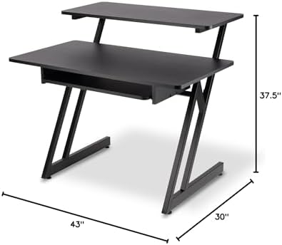 On-Stage WS7500 Series Wood Studio Workstation - Black