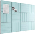 Bumusty 48" x 36" Large Cork Board Alternative, Aqua Blue
