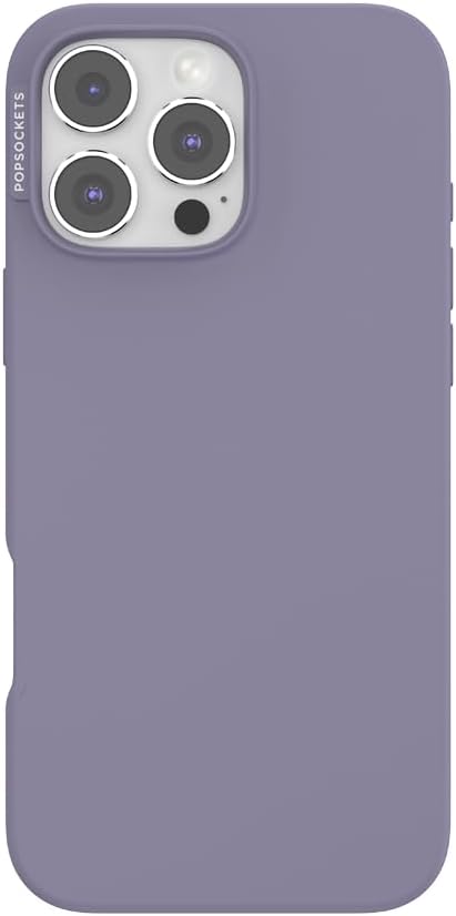 PopSockets iPhone 16 Pro Max Phone Case with MagSafe, Wireless Charging Compatible, Purple - Dusk