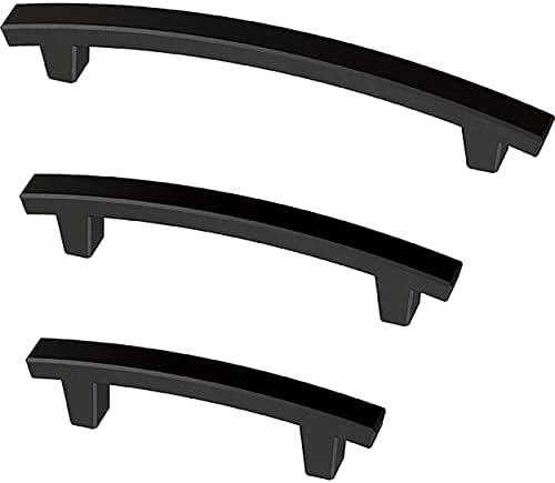 Franklin Brass Pierce (5-Pack) Cabinet Handles 3' Hole Center Matte Black Kitchen Drawer Pulls Dresser, Furniture Hardware P29519K-FB-B