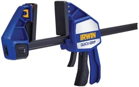 IRWIN QUICK-GRIP Bar Clamps for Woodworking, One-Handed, Heavy-Duty, 12" (1964712)