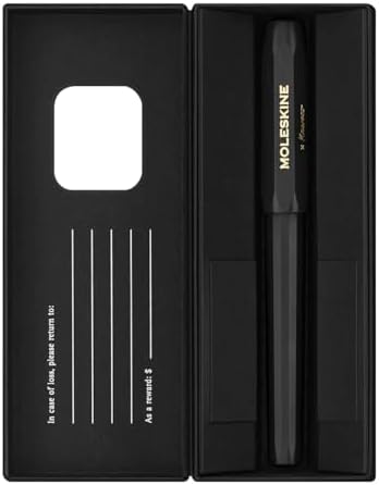 Moleskine x Kaweco, Roller Pen, 0.7mm Point, Black with Black Ink