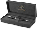Parker Sonnet Ballpoint Pen | Matte Black Lacquer with Palladium Trim | Medium Point Black Ink | Gift Box