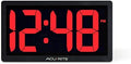 AcuRite Digital Clock, 10-Inch / Red