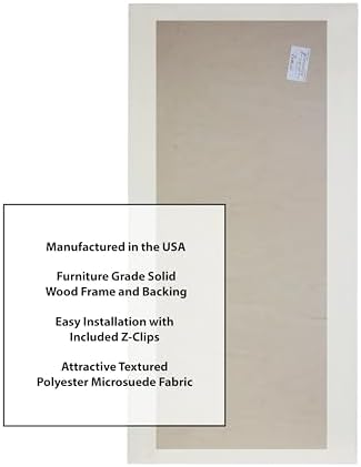 ATS Acoustic Panel 24x48x4 Inches, Square Edge, with Microsuede Fabric (Coconut)