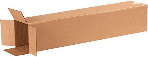 BOX USA 6x6x30 Tall Corrugated Boxes, Tall, 6L x 6W x 30H, Pack of 25 | Shipping, Packaging, Moving, Storage Box for Home or Business, Strong Wholesale Bulk Boxes