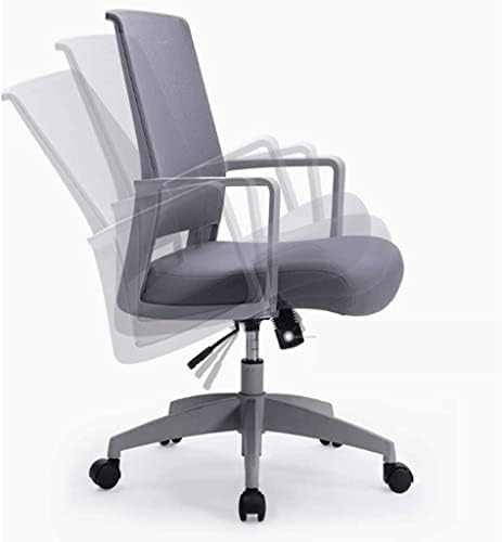 Office Chair Lumbar Reclining Computer Chair Home Study Dormitory Swivel Chair Student Study Mesh Chair Staff Office Chair (Colour: Gray Orange) (Colour: Black) (Gray Blue)