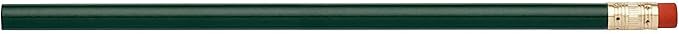 Pencil Guy Blank Round Pencils, Dark Green, 1000 to a box