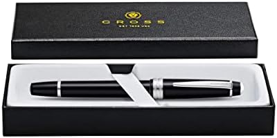 Cross Bailey Light Polished Black Fountain Pen, Extra-Fine Nib
