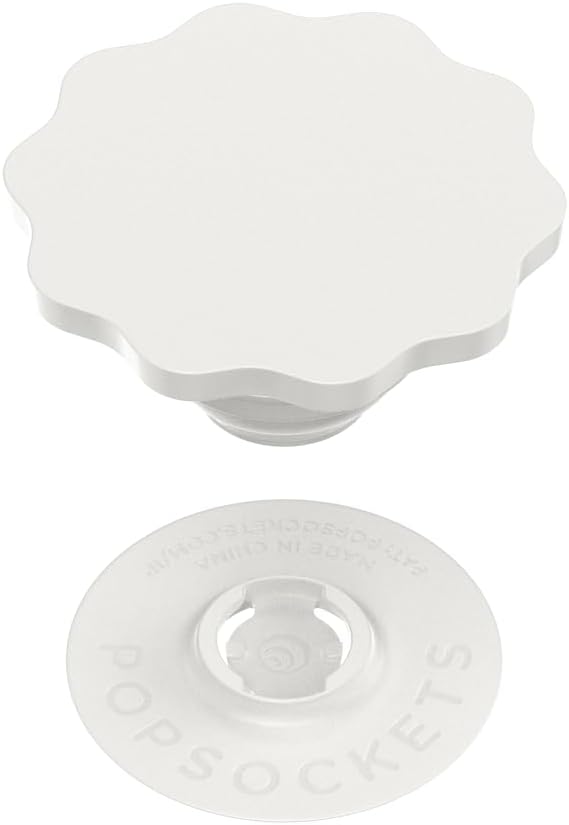 PopSockets Adhesive Phone Grip, Holder- Horchata | Secure Comfortable Hold, Anti-Drop, Kickstand, White, Electronic Accessories, For iPad/Kindle/iPhone/Android
