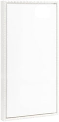 Kate and Laurel Sylvie Blank Framed Canvas Wall Art, 14x26.5 White Beaded, Modern Empty Canvas for Paint-Your-Own Art, Ready to Paint Premium Canvas Already Framed