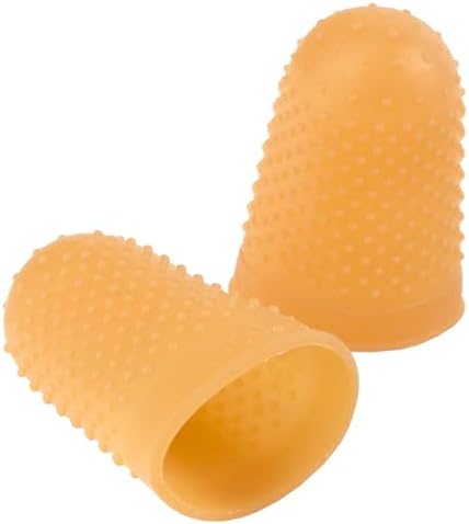 ACCO Rubber Finger Tips, Size 14 (X-Large), 7/9" Base Diameter, Extra Large, Nubbed for Better Gripping, 12 Count Box (S7054014)