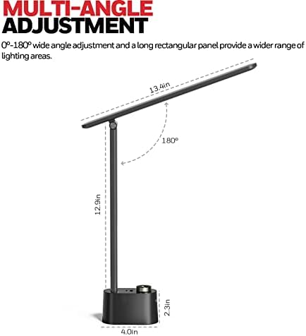 Honeywell H01 Pro LED Desk Lamp, Foldable Desk Light Eye-Caring