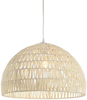 JONATHAN Y Campana 1-Light Pendant Dome Ceiling Lamp, 20", Cream