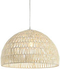 JONATHAN Y Campana 1-Light Pendant Dome Ceiling Lamp, 20", Cream