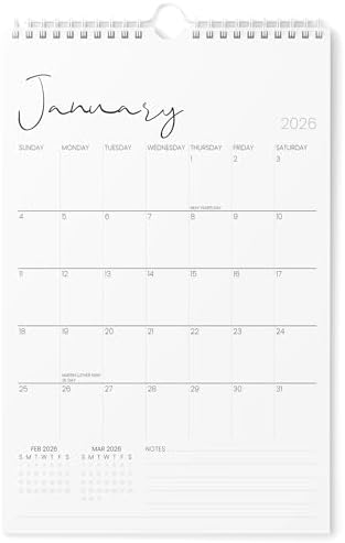 Karto Wall Calendar 2026 11x17 in - Cursive | January 2026 to June 2027, Vertical, Boosts Productivity, Easy Monthly Planning