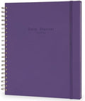 AuroPlanner Undated Daily Planner Notebook 8.5x11 Hourly Schedule Purple