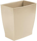iDesign Small Plastic Bathroom Trash Can, Brown
